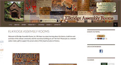 Desktop Screenshot of elkridgeassemblyrooms.org